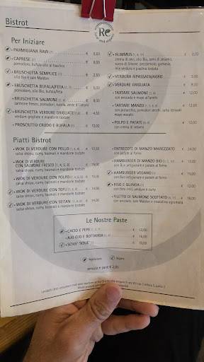 Menu di reLab local and organic 