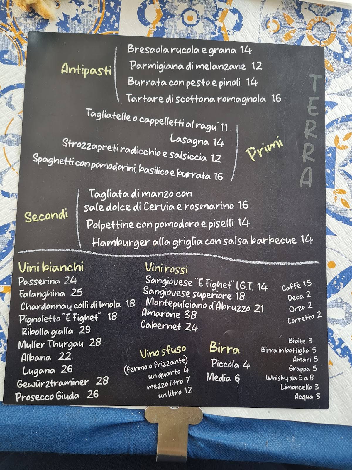 Menu di Ristorante Da Zio Renzo 