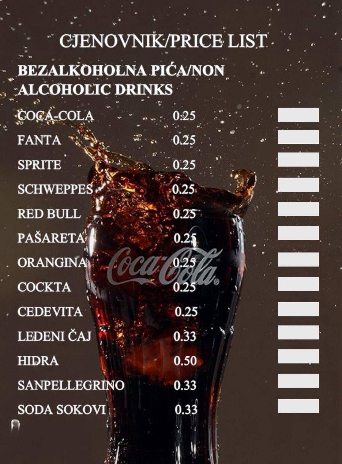 Menu de Marcone Kaffe Bar
