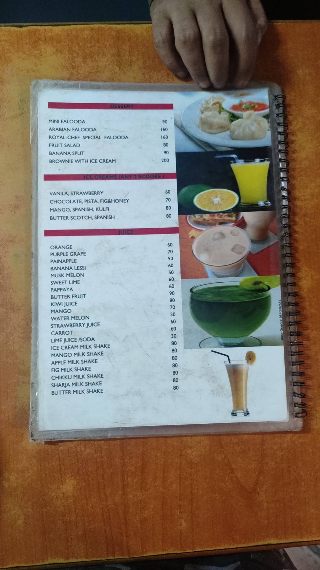 Royal Chef Restaurant menu