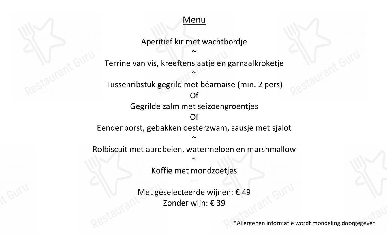 At Home Catering Menu pour Restaurant Royale Axkit dans Menin
