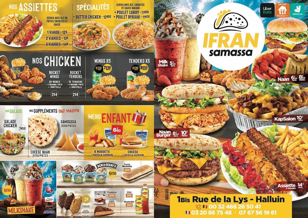 Menu de SAMASSA IFRAN