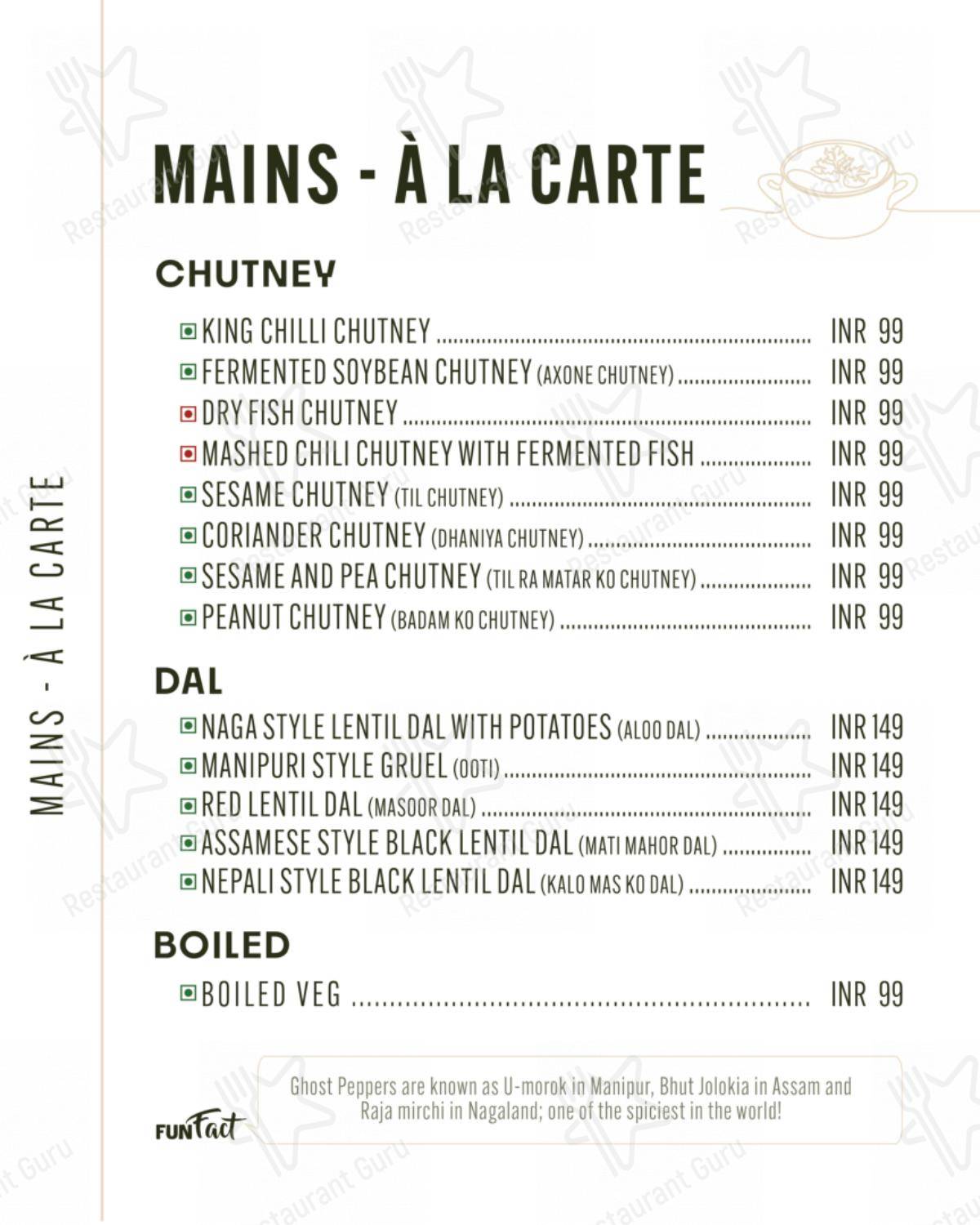 Menu for SINGJU,Juhu Tara Road in Mumbai