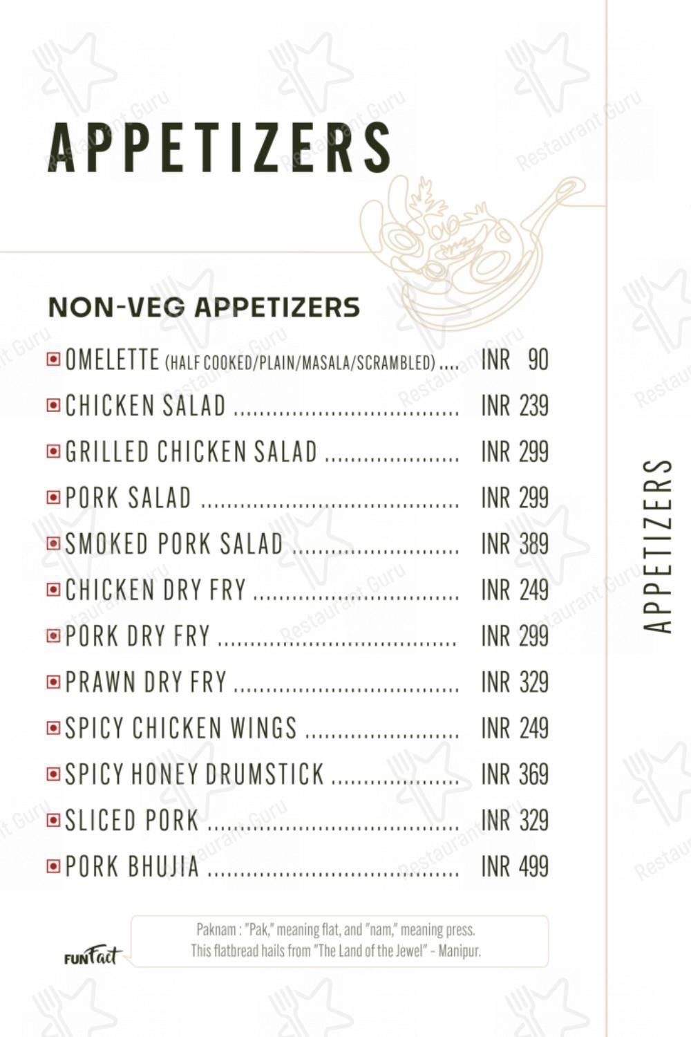 SINGJU,Juhu Tara Road - Menu