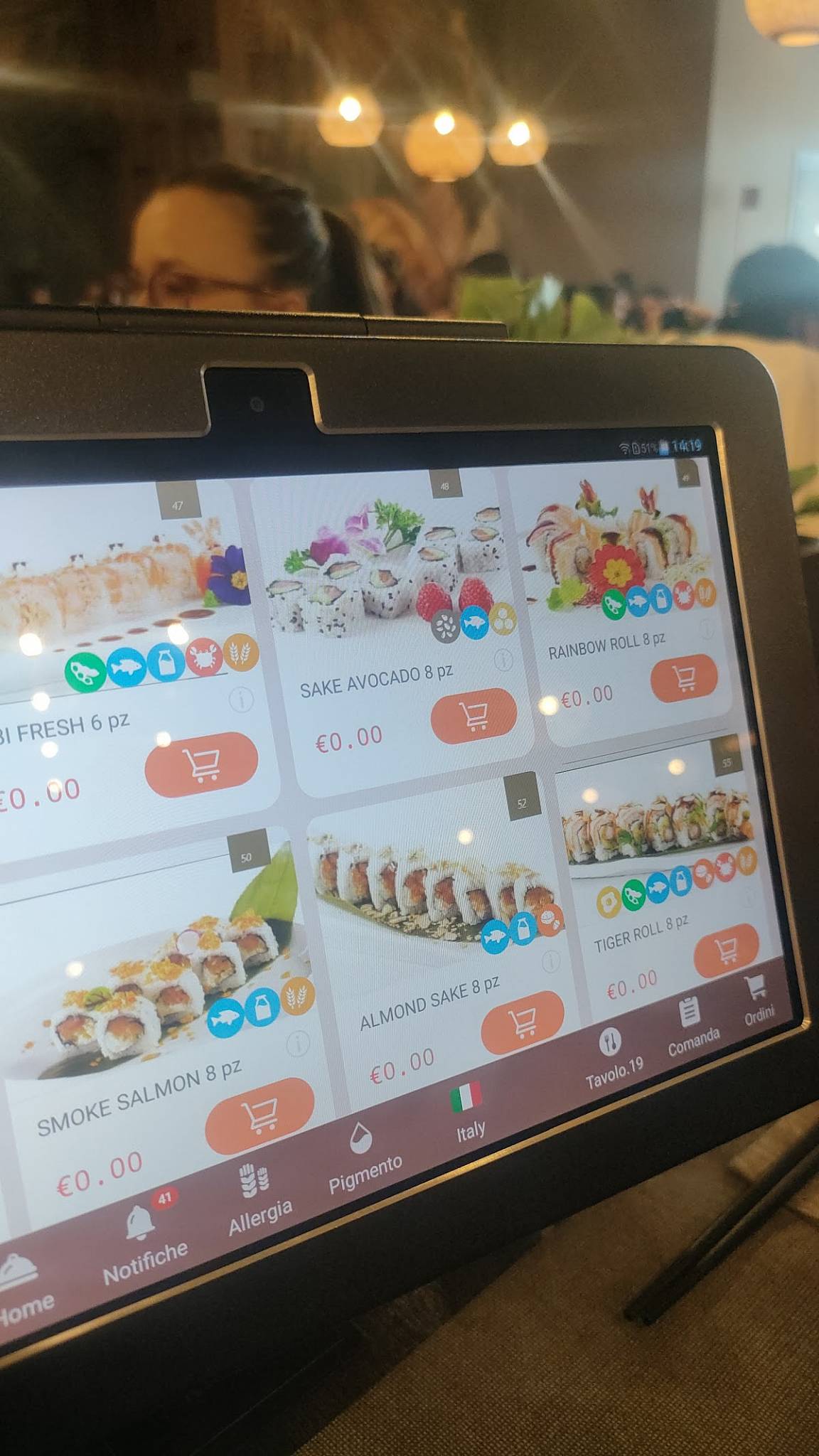 Menu di SUSHI G PLUS 