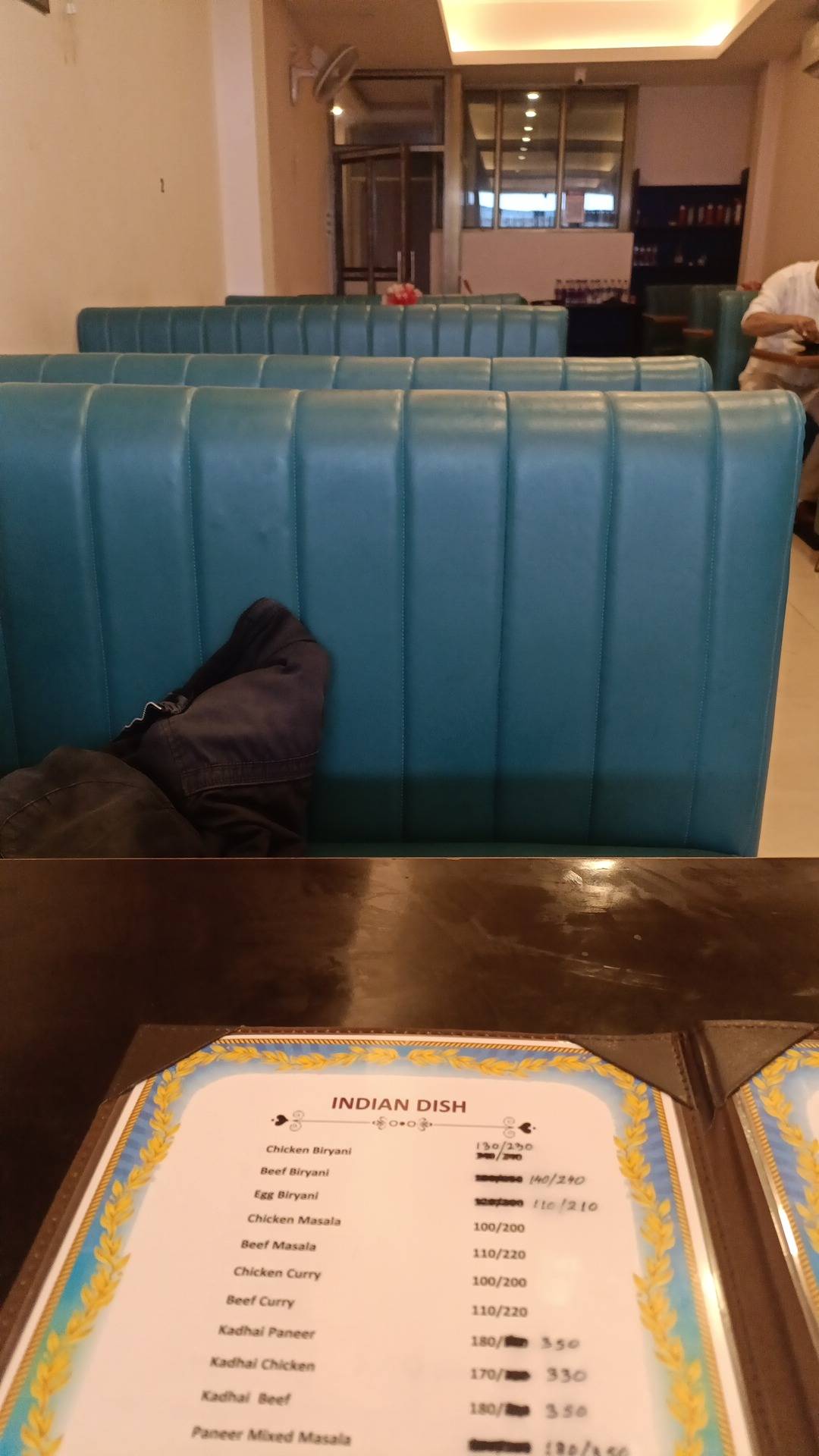 Sagar Restaurant menu