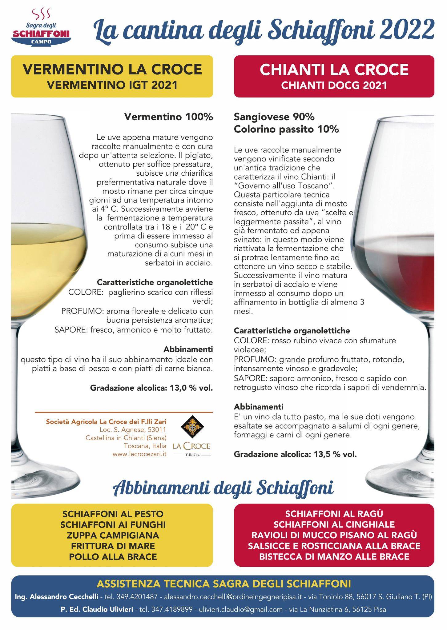 Menu di Sagra Degli Schiaffoni 