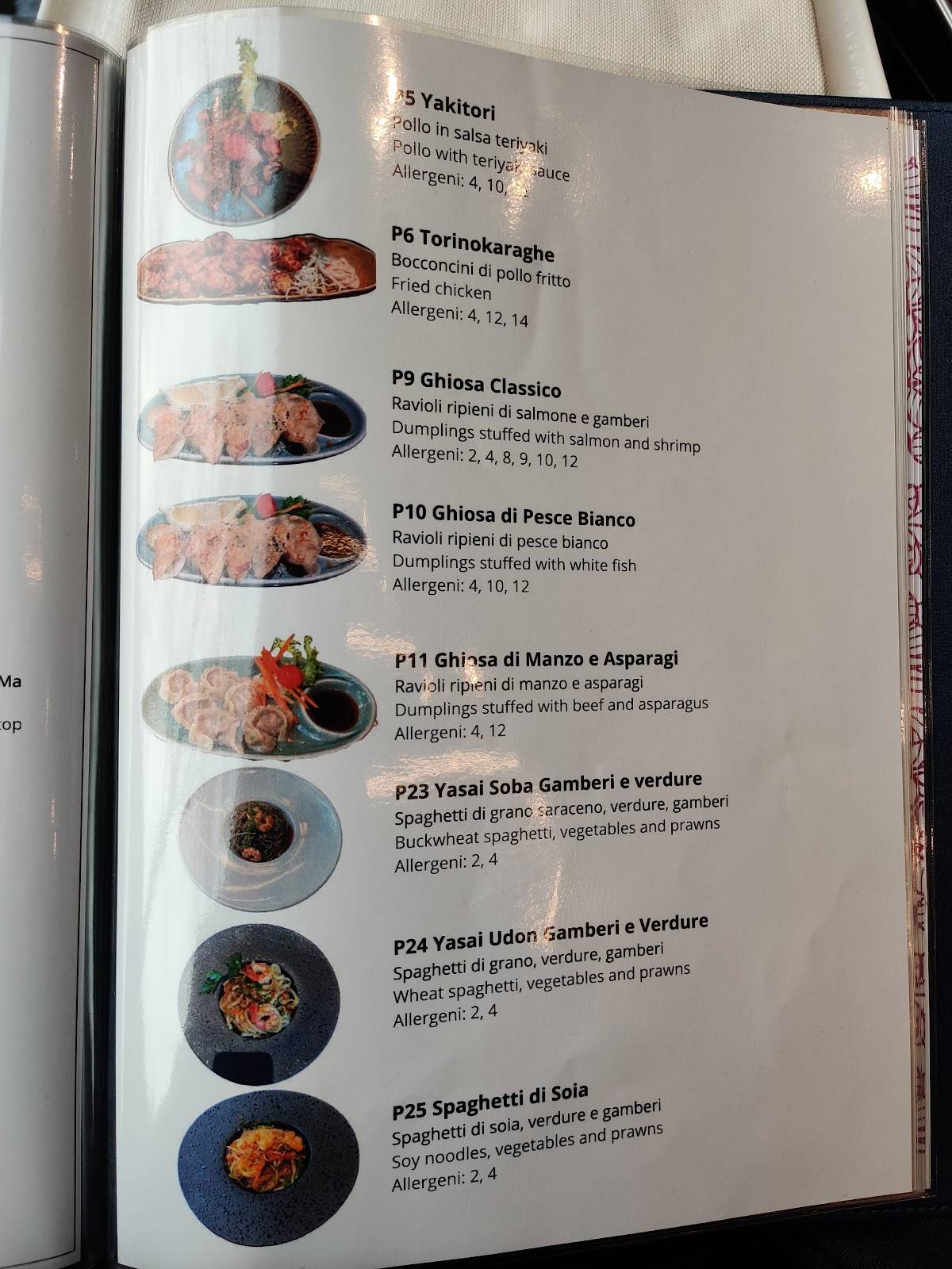 Menu di Sakura Ristorante Giapponese Sesto 