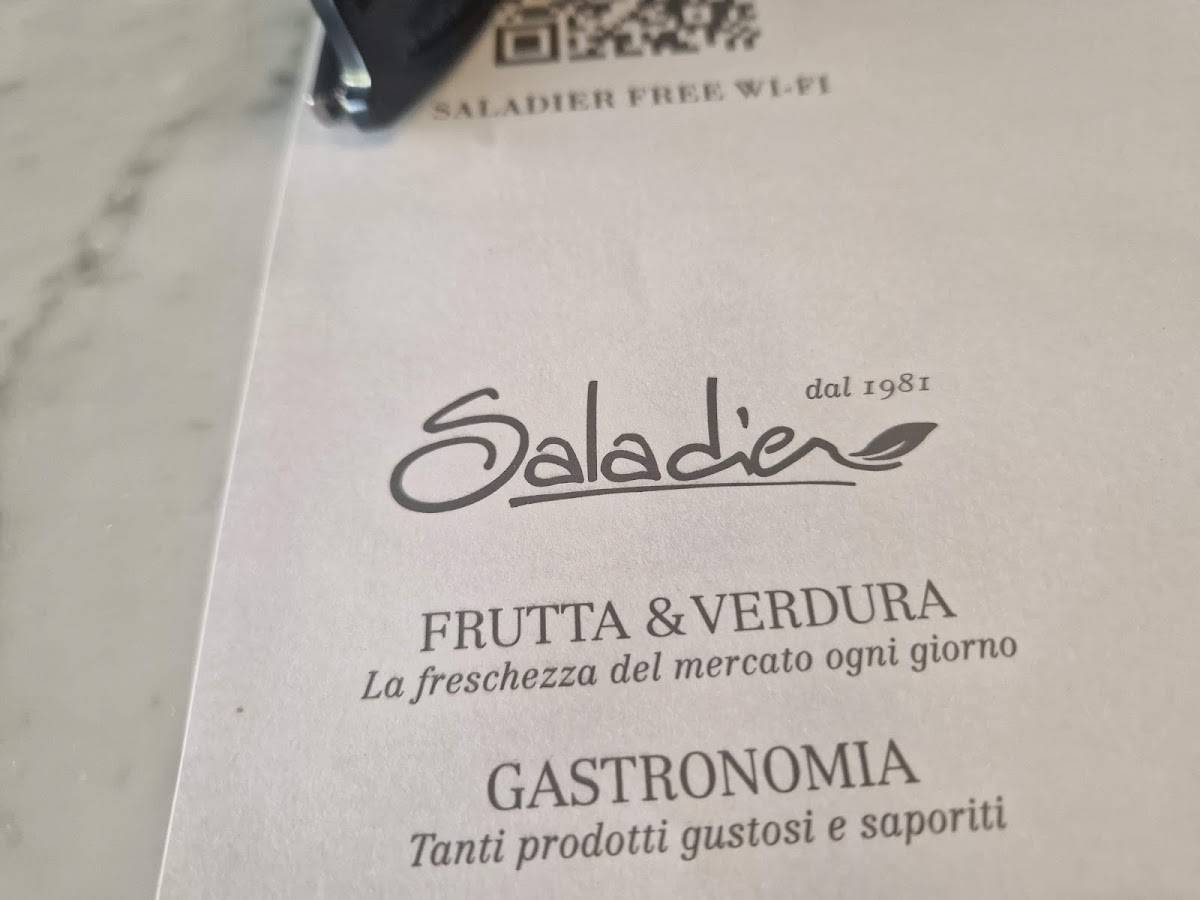 Menu di Saladier 