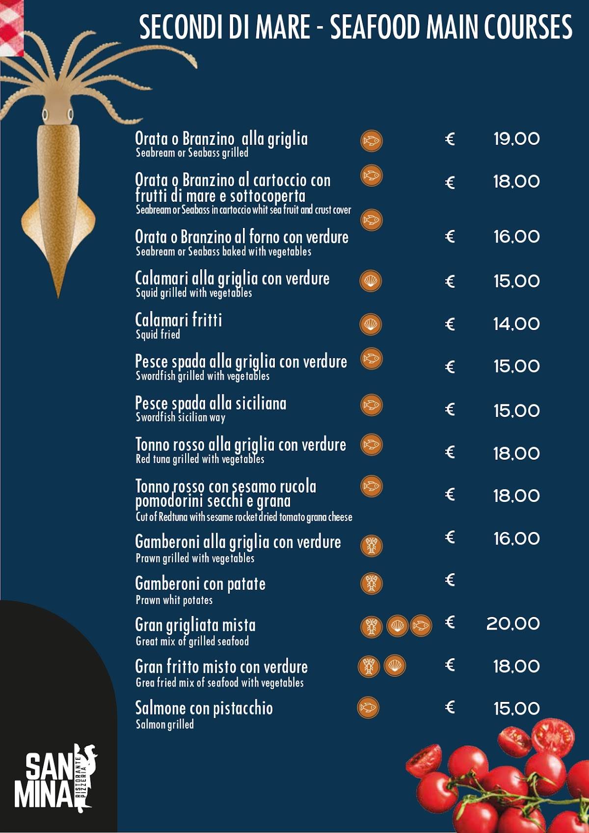 Menu di San Mina 