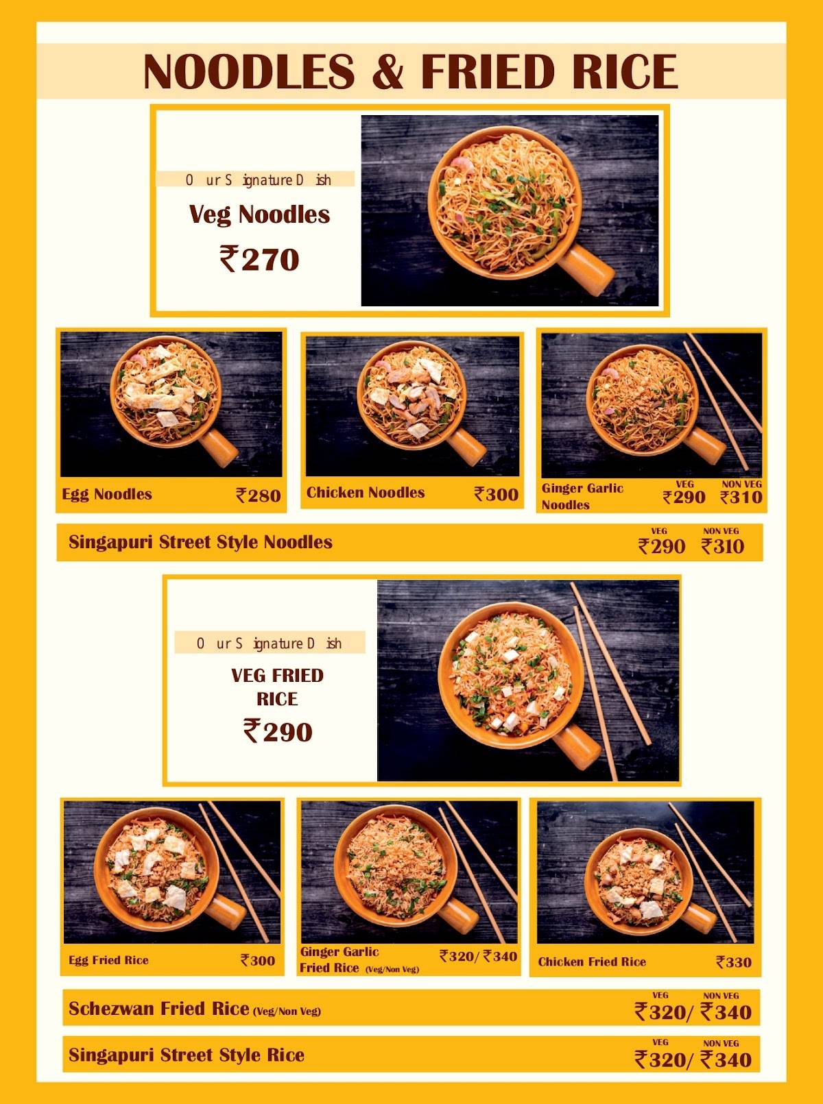 Sandoz Restaurant - Paschim Vihar menu