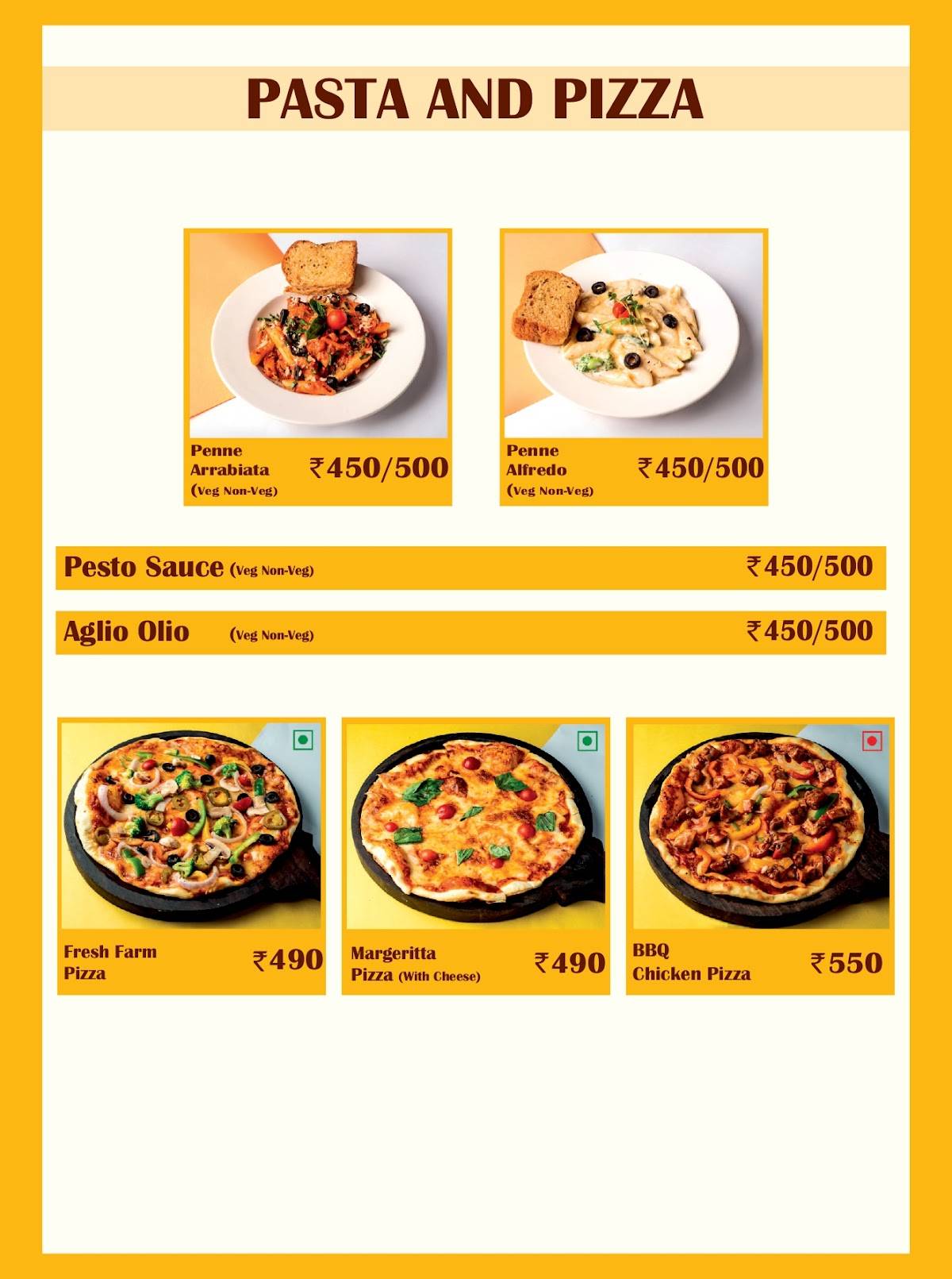 Sandoz Restaurant - Paschim Vihar menu