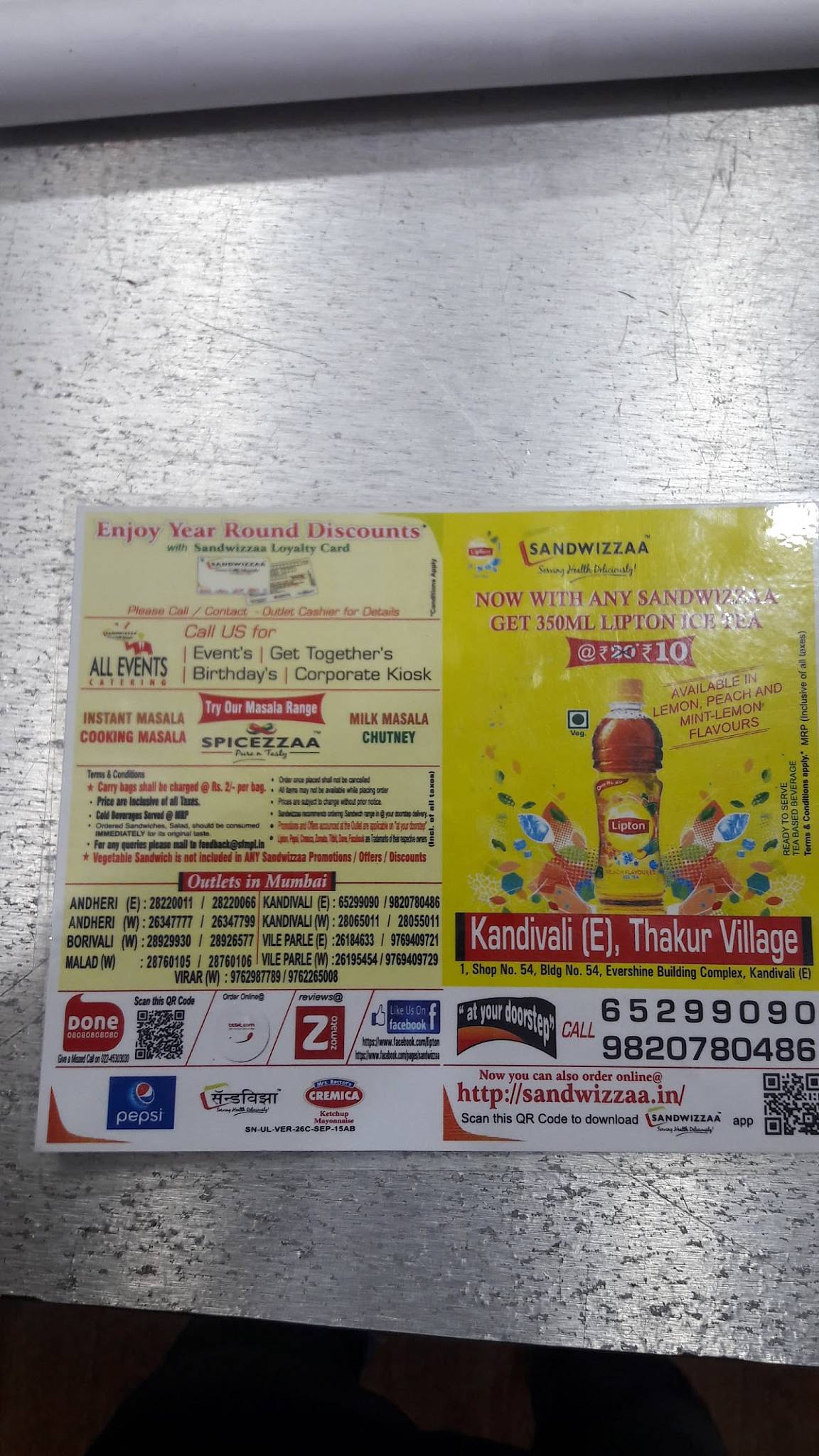 Menu At Sandwizzaa Kandivali East Mumbai Shop No 54 menu-at-sandwizzaa-kandivali-east-mumbai-shop-no-54