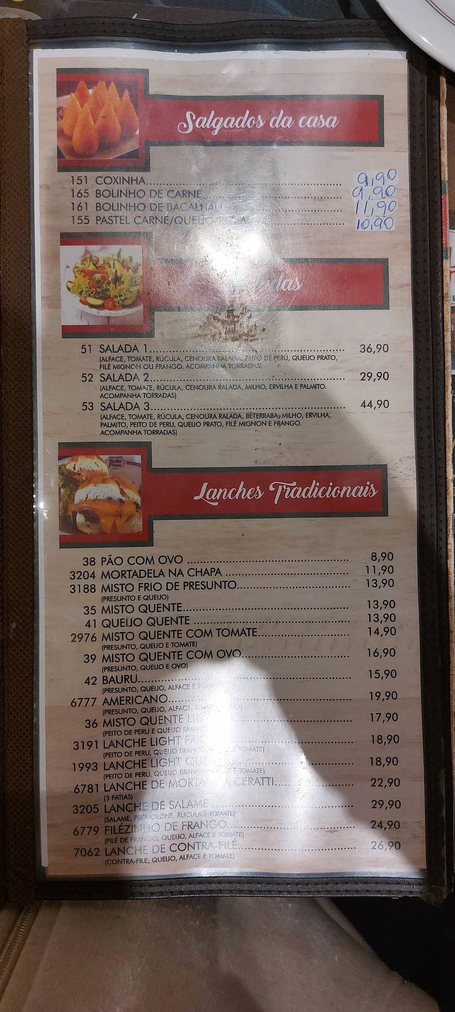 Bella Pane Pães e Confeitaria cardápio