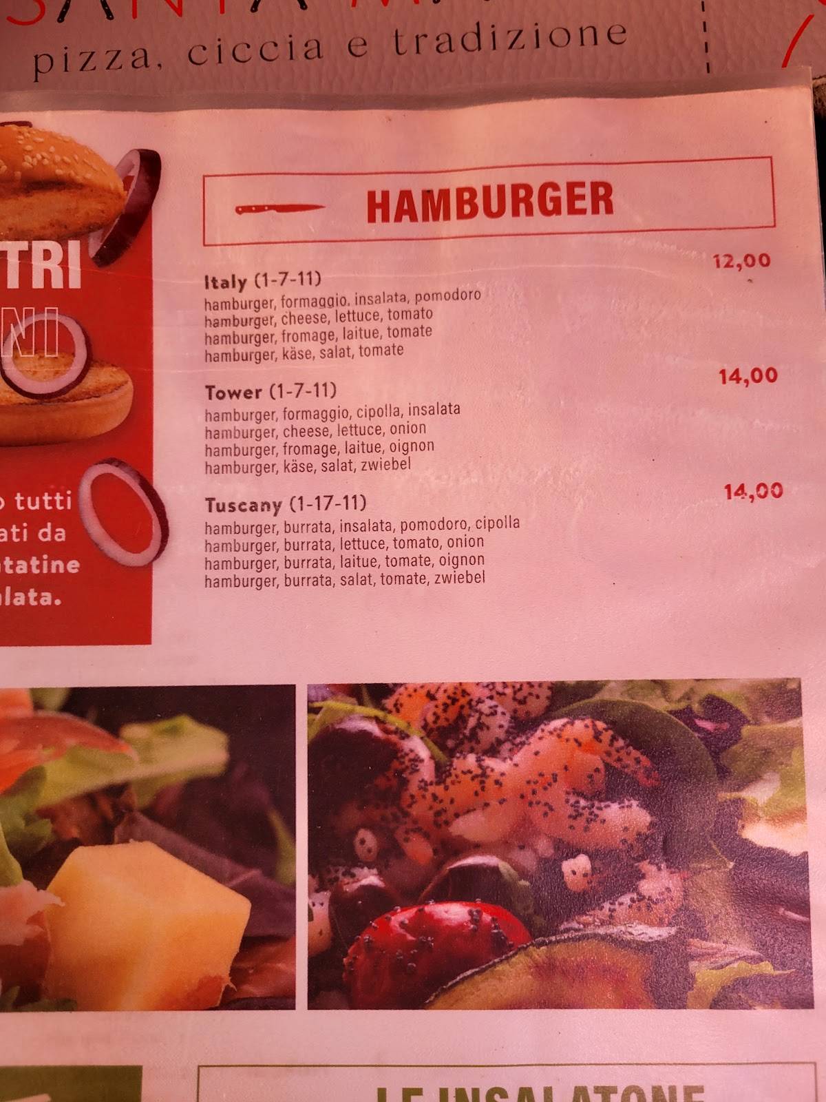 Menu di Santa Maria Pizza,Ciccia E Tradizione 