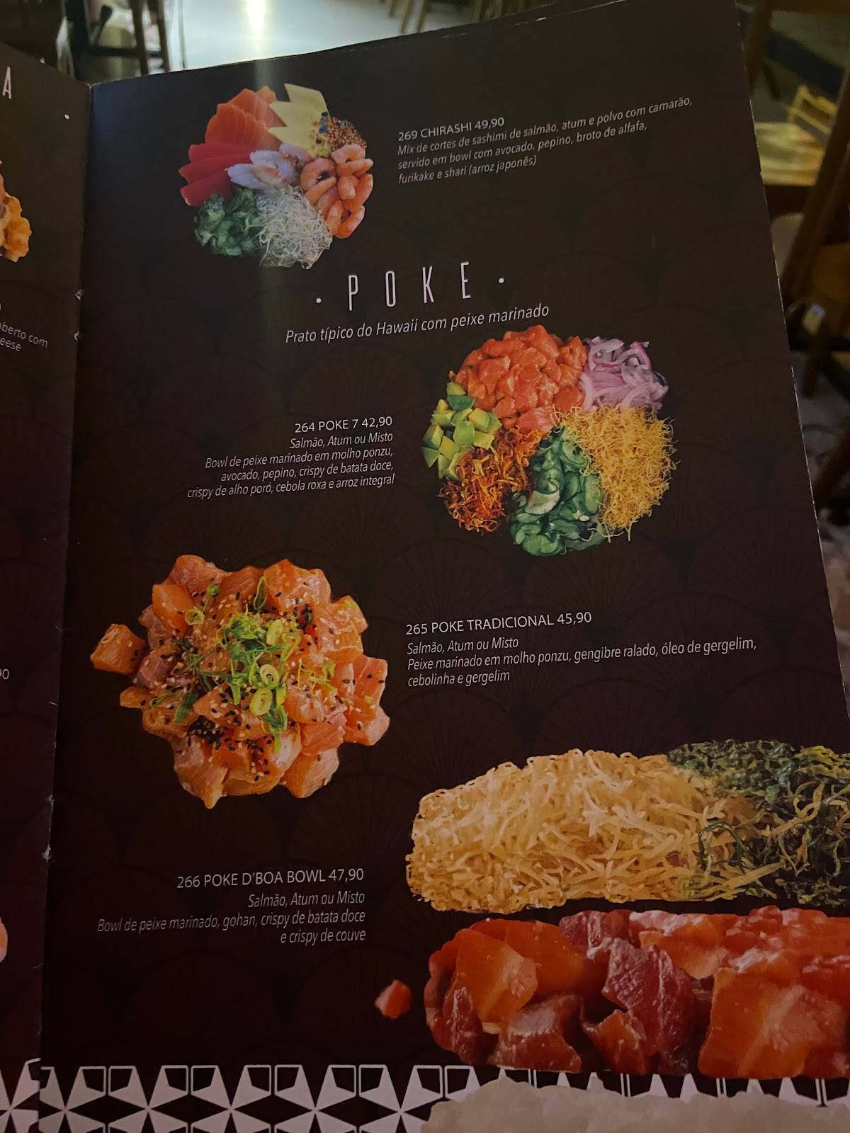 D'Boa Sushi cardápio