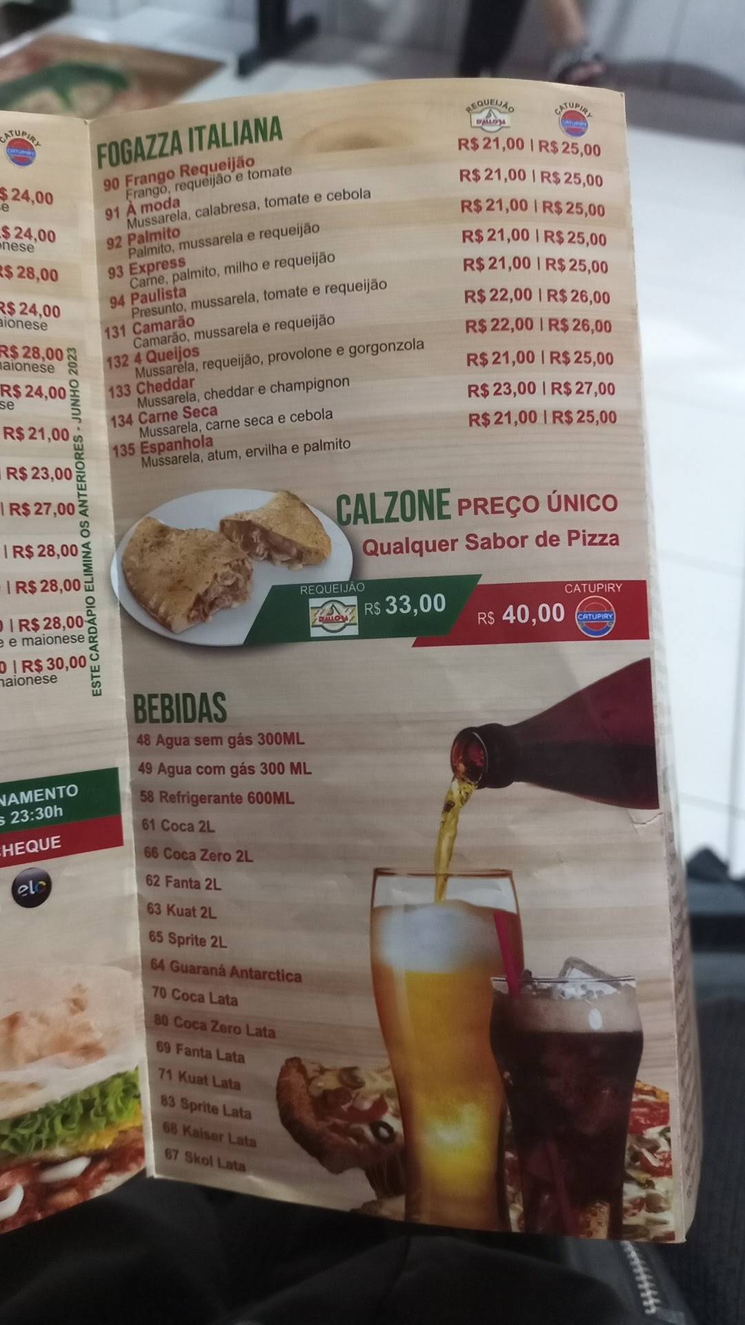 Pizzaria Express Delivery cardápio