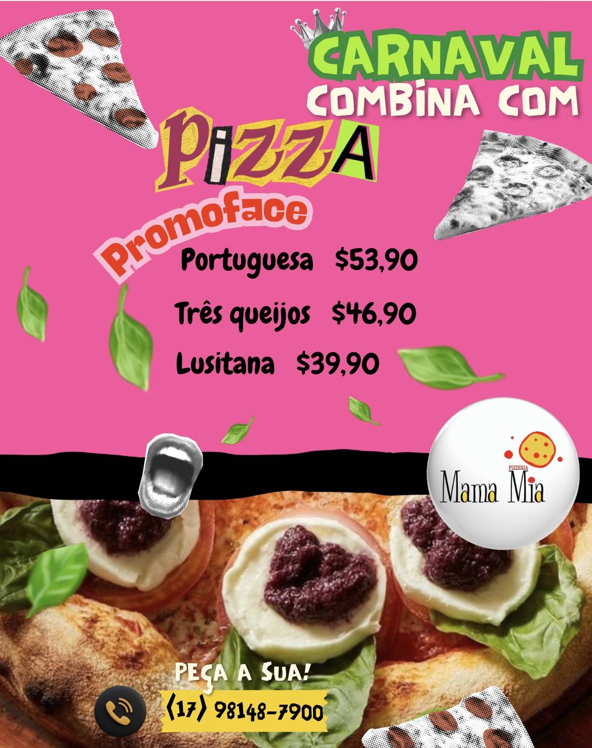 Pizzaria Mama Mia cardápio
