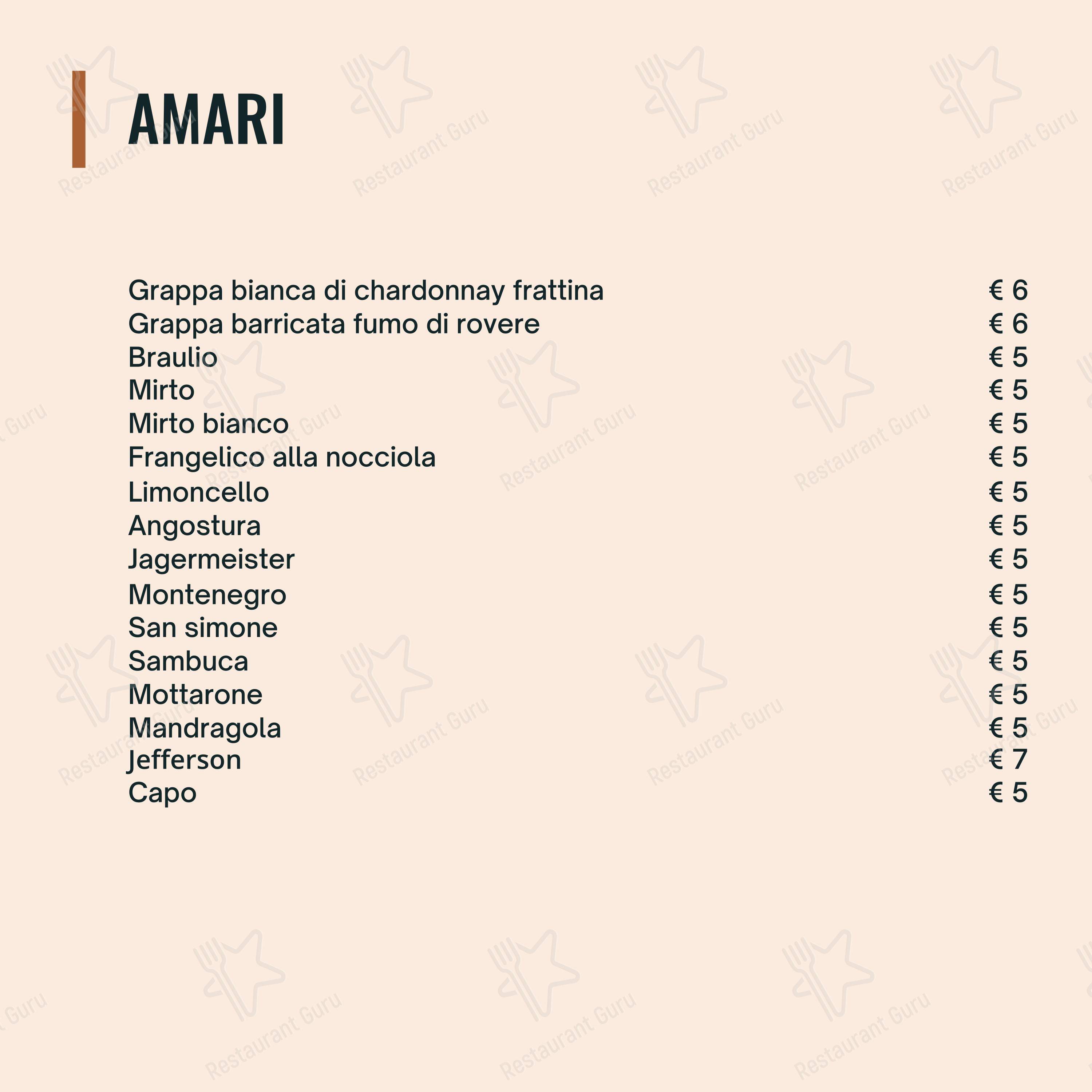 Menu di Sapori Solari - La Bisteccheria - Menu