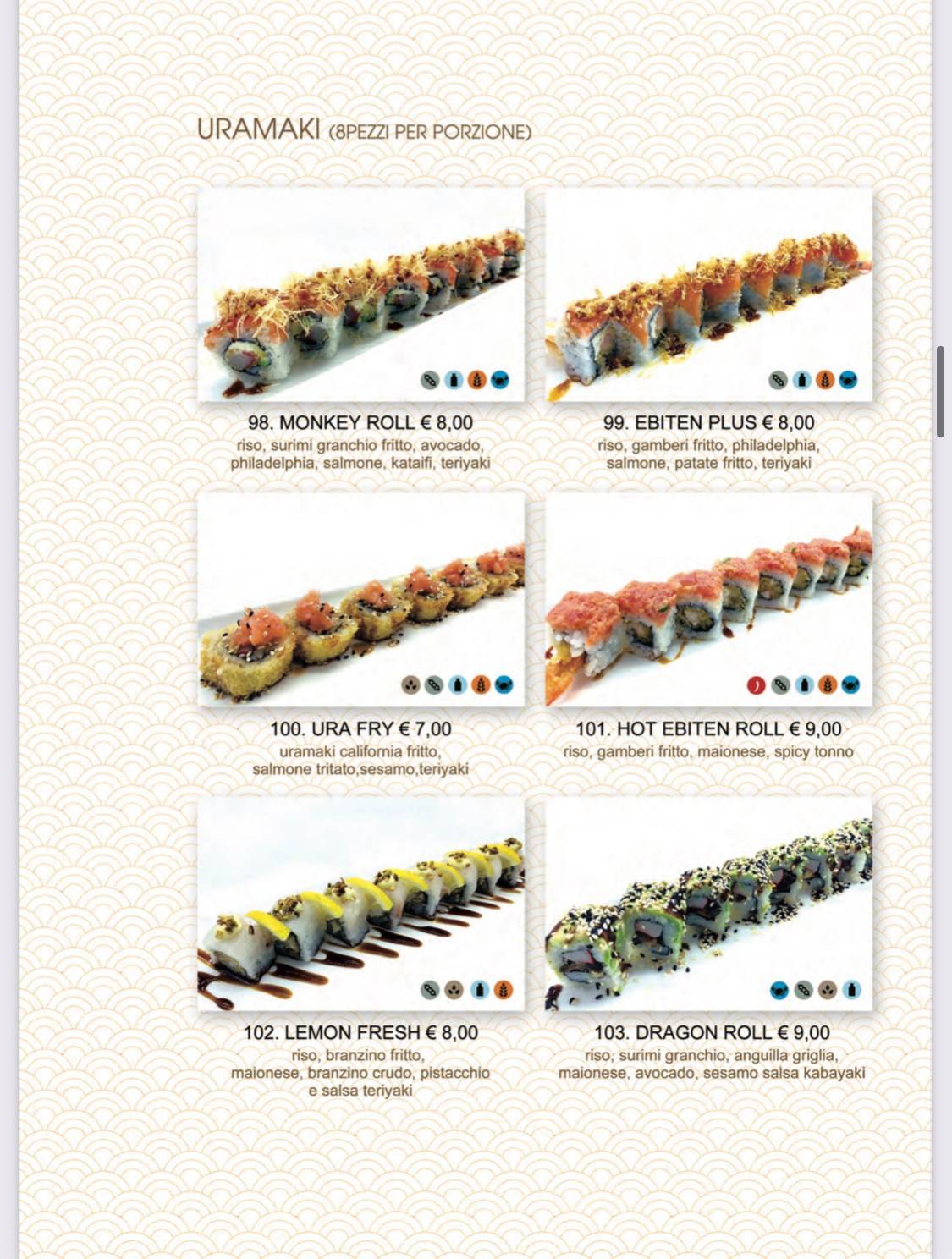 Menu di Tokyo Sushi Restaurant 