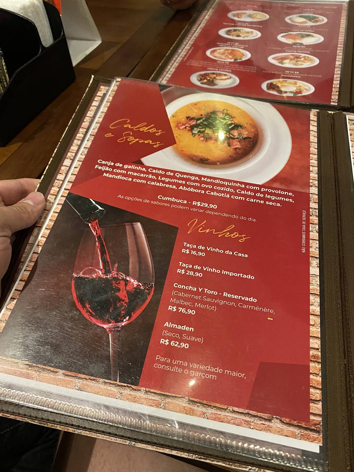 Scallet Restaurante e Pizzaria cardápio