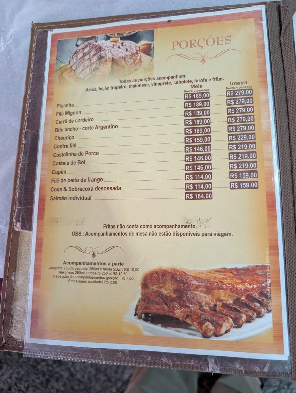 Schultz Grill cardápio