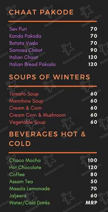 Scooby's Kitchen menu