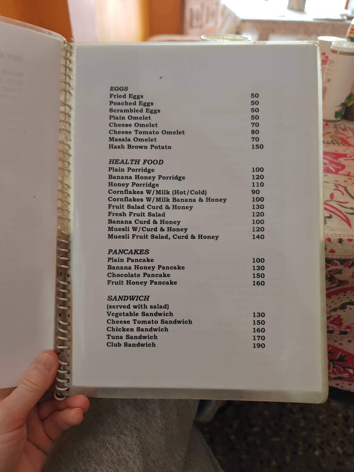 SeaLord Restaurant menu