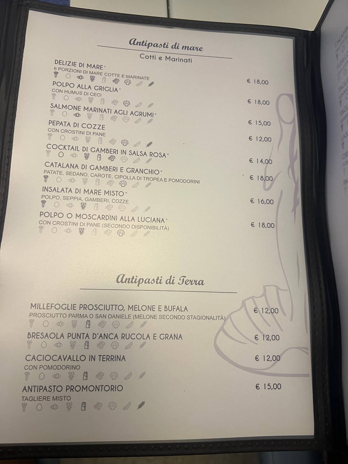 Menu di Seashell Restaurant 
