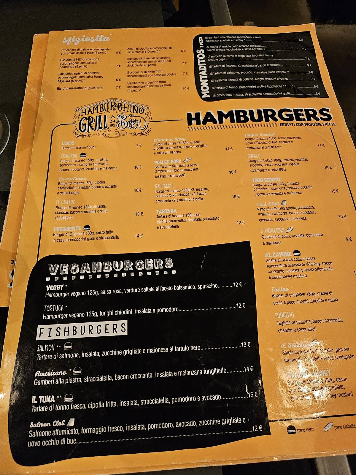 Menu di Hamburghiño Grill and Beer 