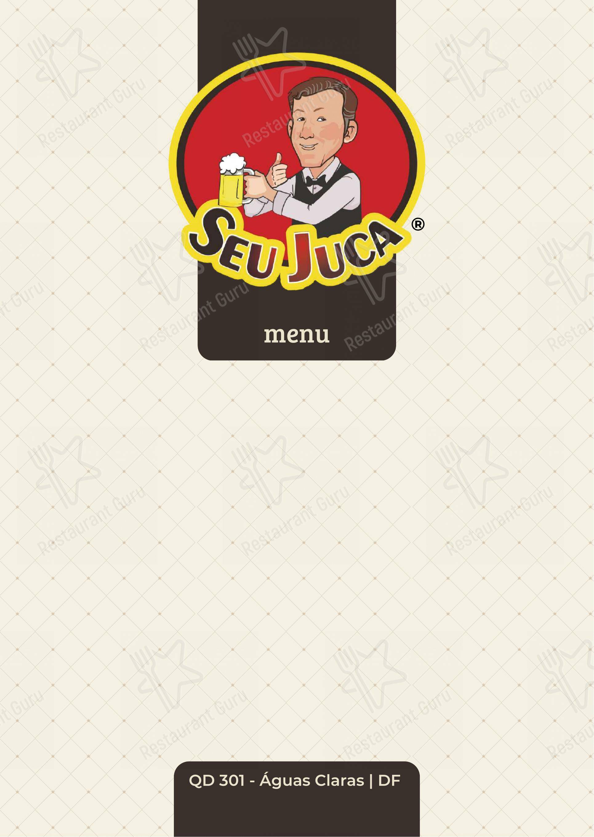 Menu bar para Seu Juca restaurante