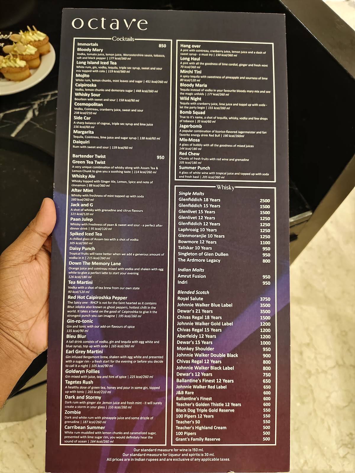 Seven Restaurant - Vivanta Guwahati menu