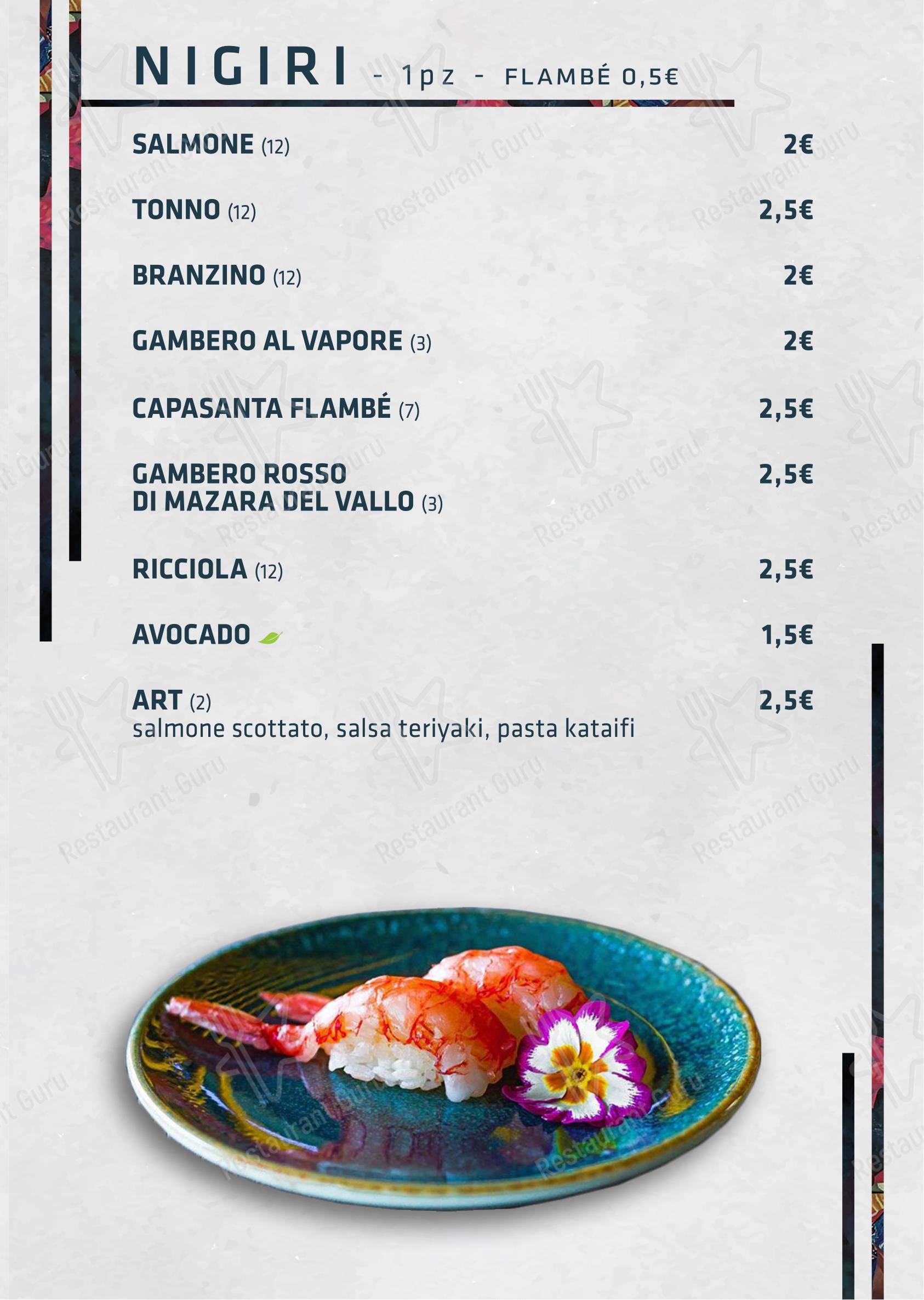 菜单 per Shabu Monza in Monza