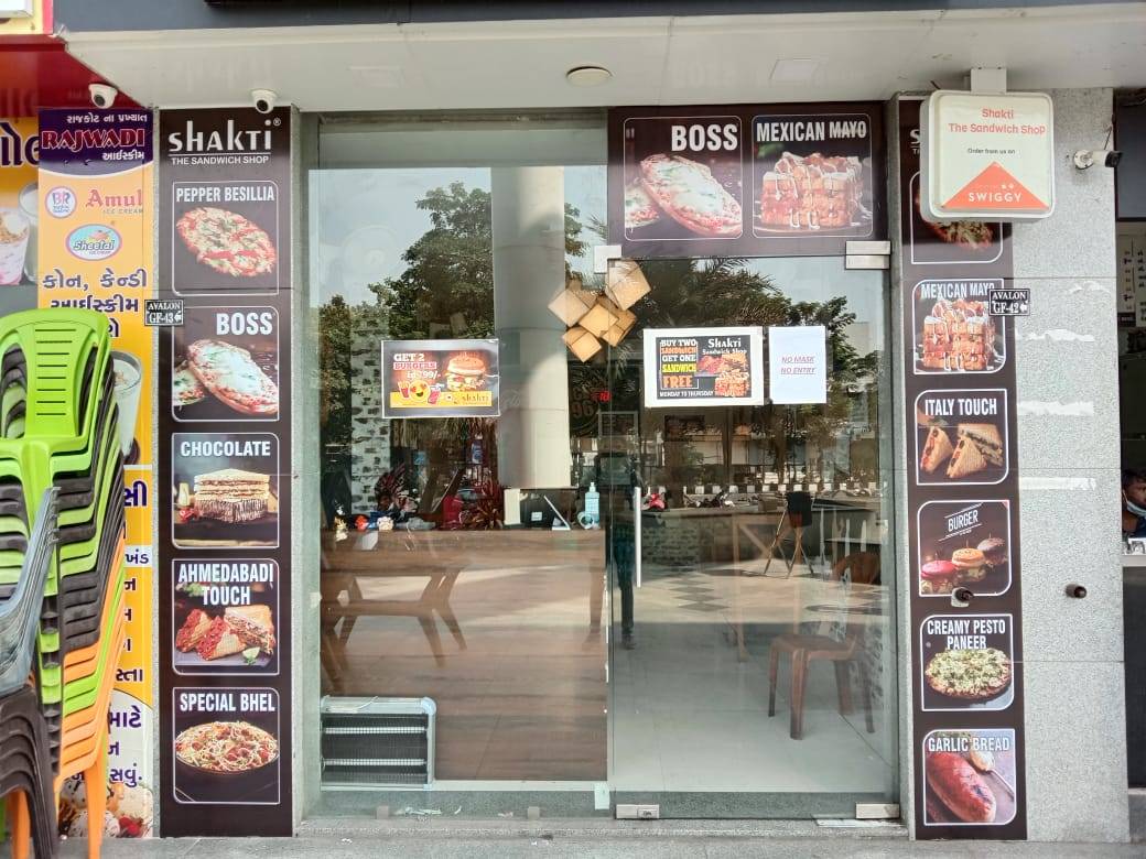 Shakti The Sandwich Shop menu