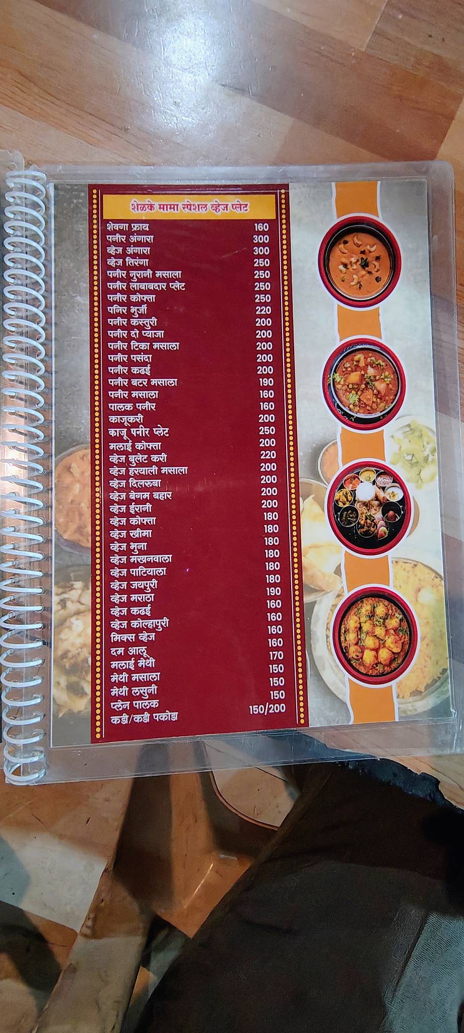 Shelke Mama Dhaba Daulatabad Ellora Road menu