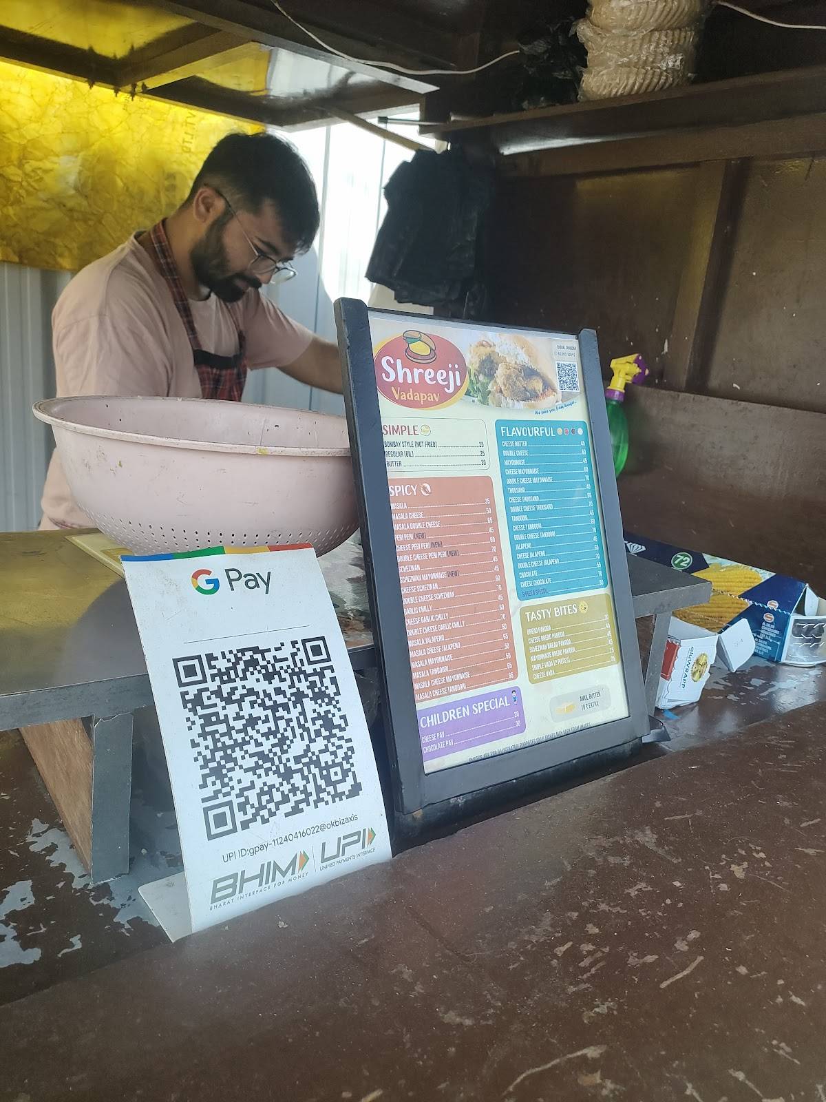 Shreeji vadapav menu