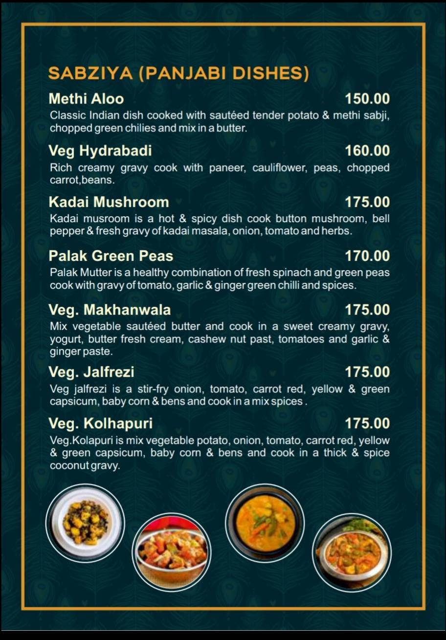 Shri Krishna menu