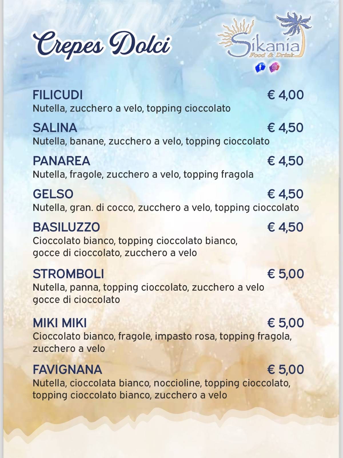 Menu di Sikania RistoPub 