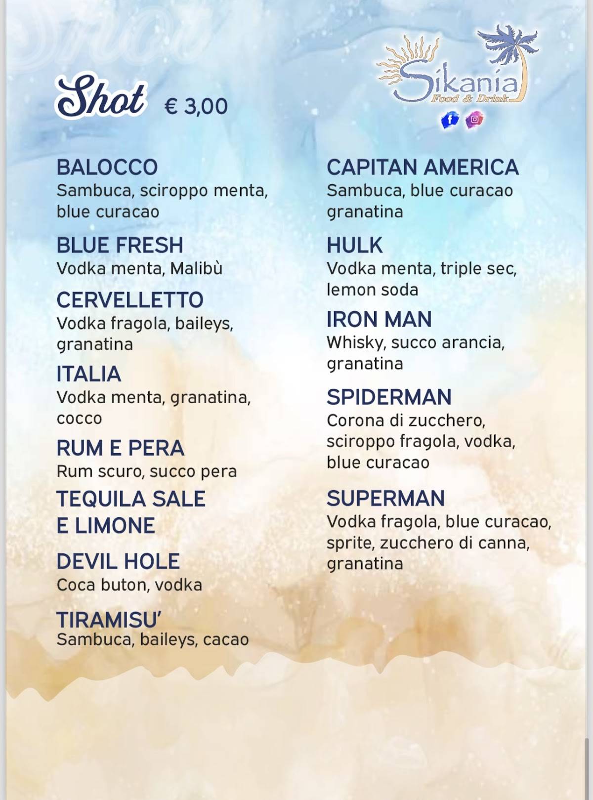 Menu di Sikania RistoPub 
