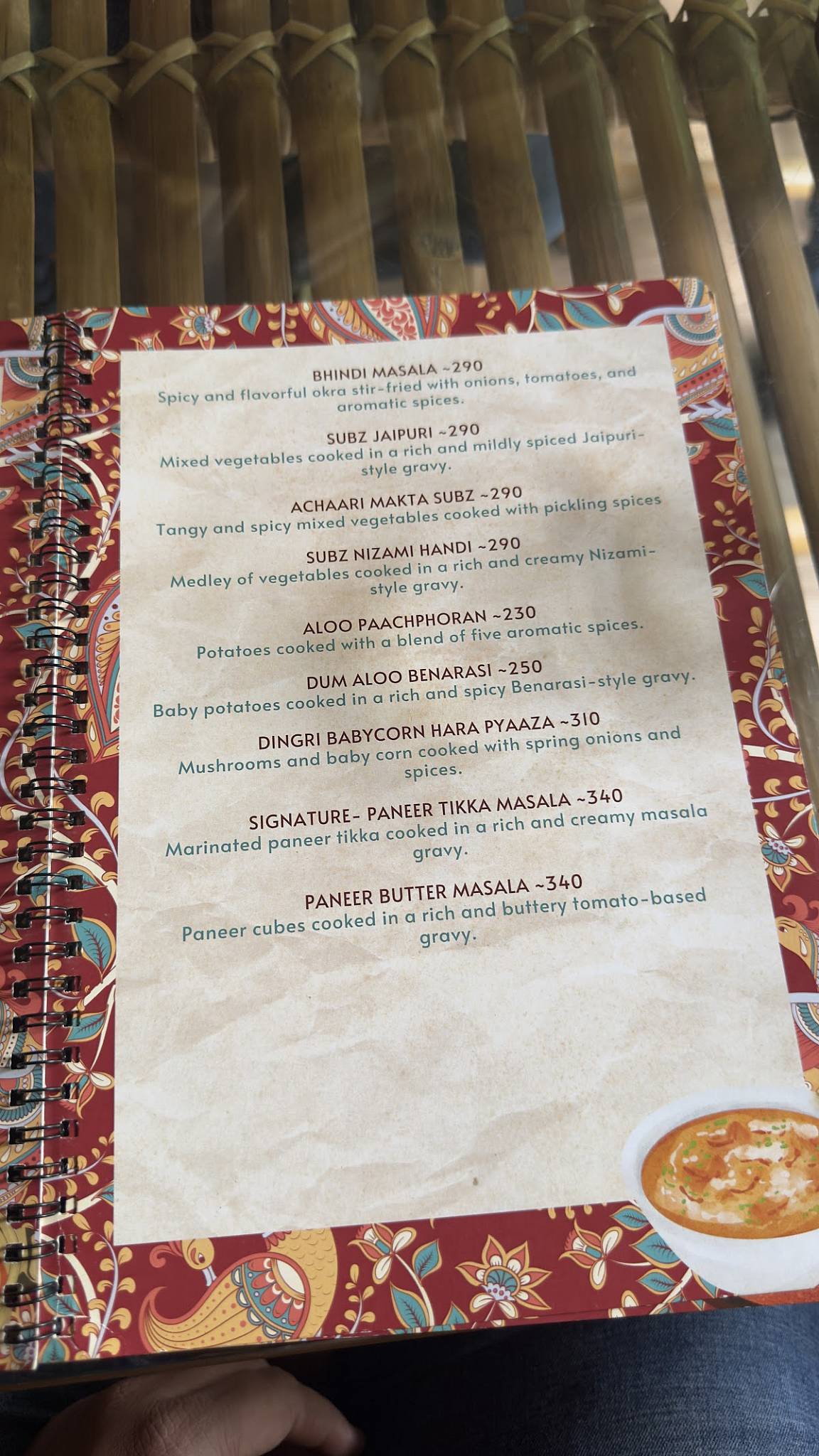 Silbatti menu