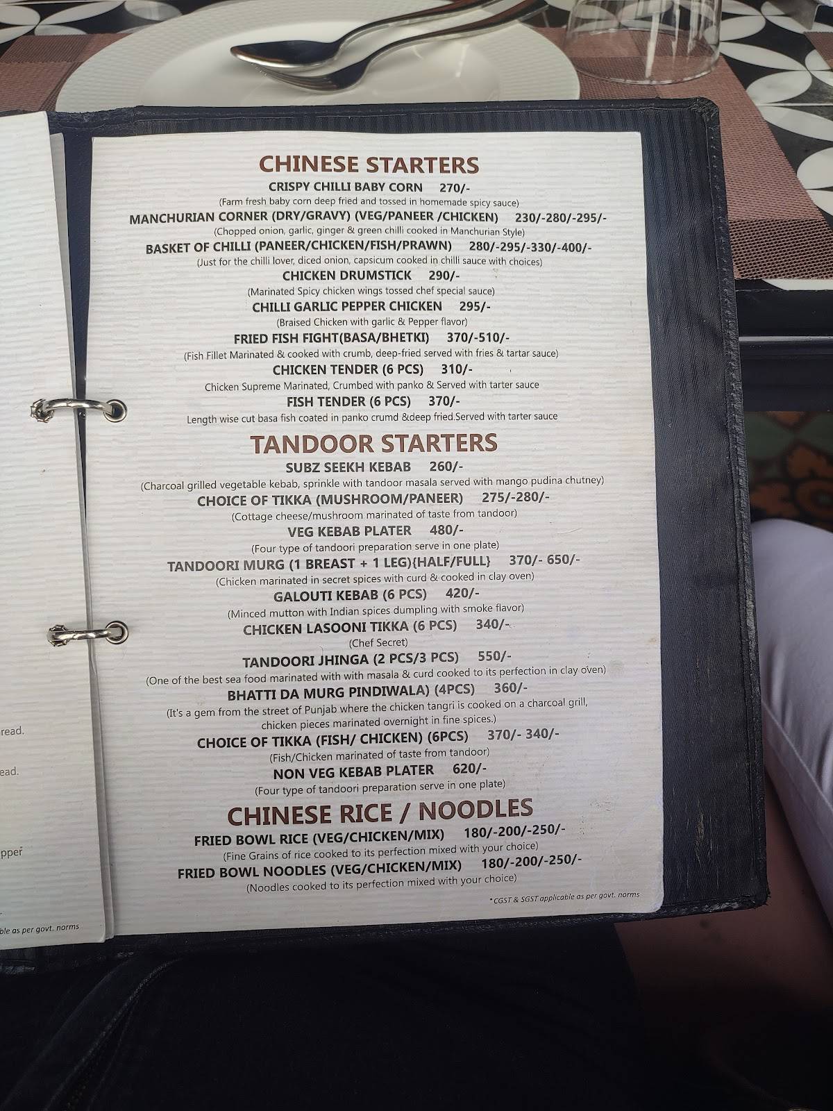 Skyline Rooftop Restaurant Lounge menu