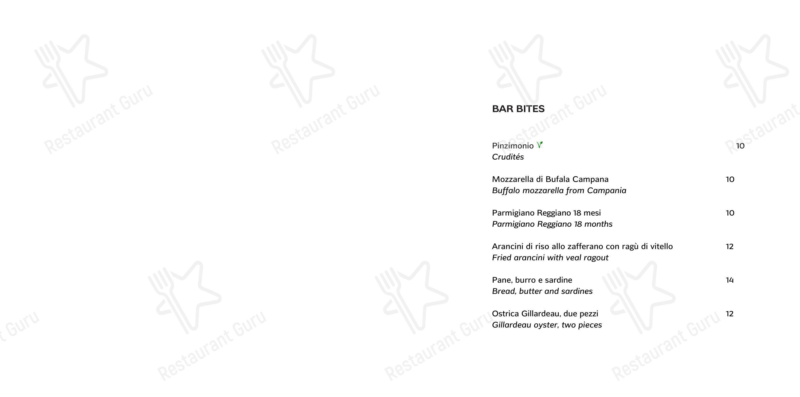 Menu per Il Caffè pub & bar