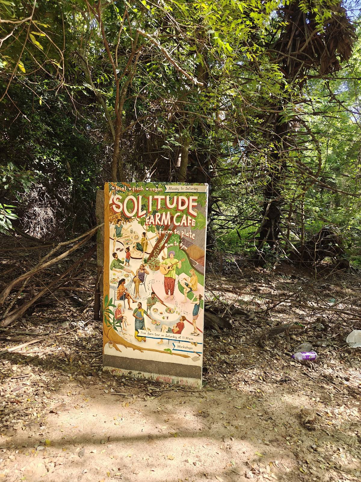 Solitude Farm of Auroville menu