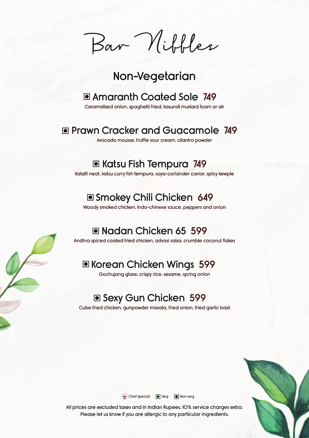 Somewhere Delhi menu