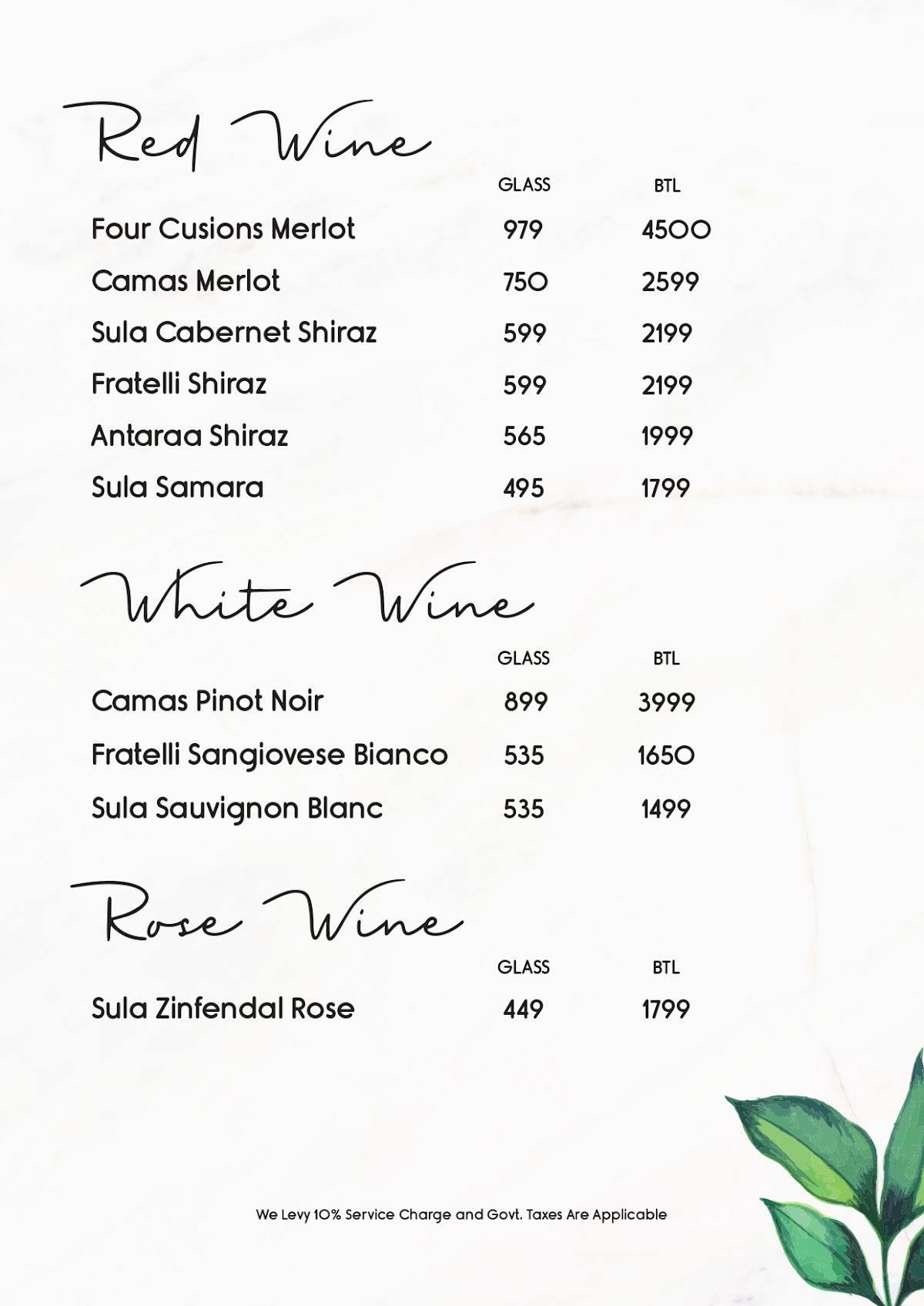 Somewhere Delhi menu