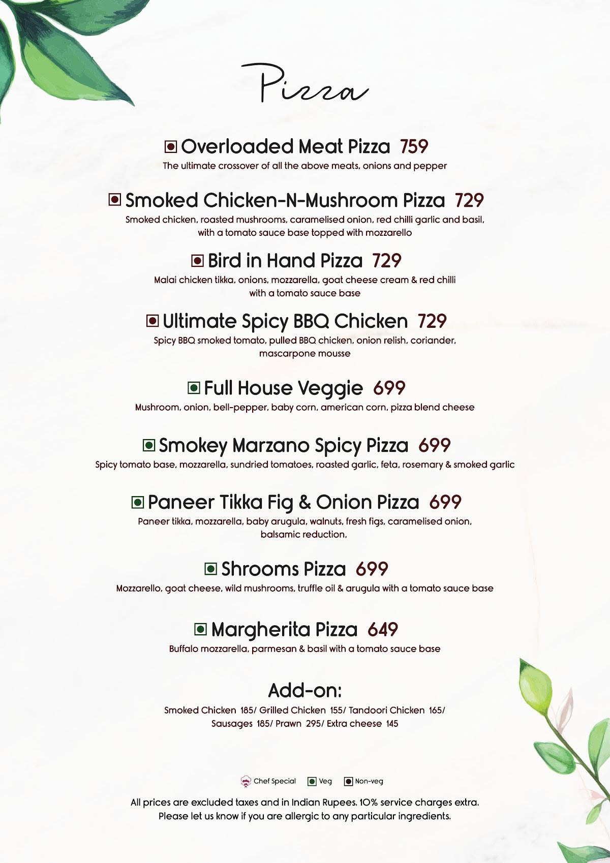 Somewhere Delhi menu