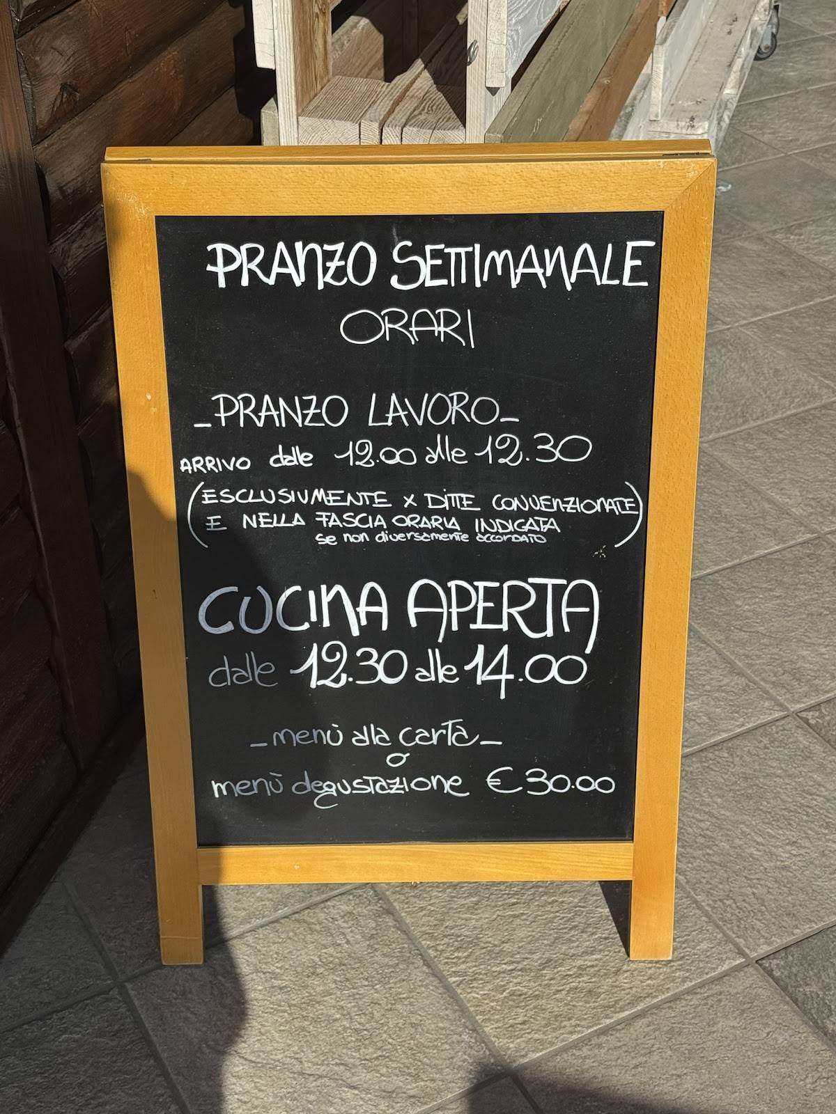 Menu di Agriturismo Binda 