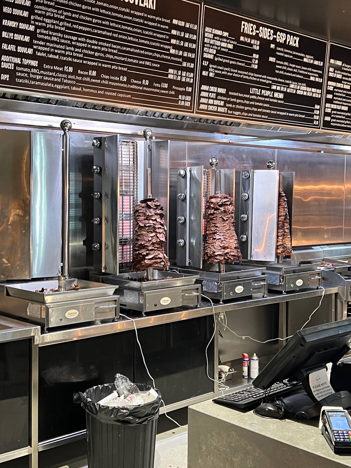 Menu at Spinner's Souvlaki Bar And Grill, Healesville