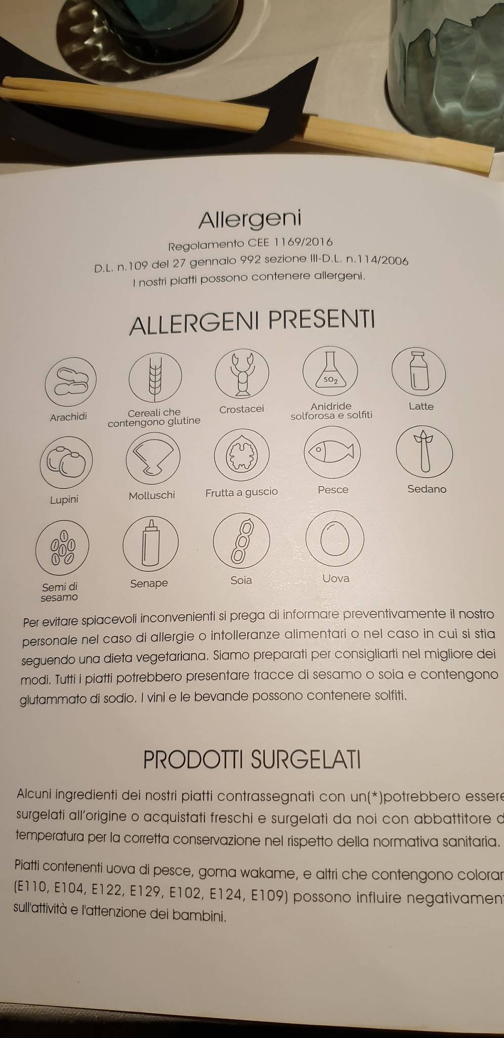 Menu di Spring Sushi 