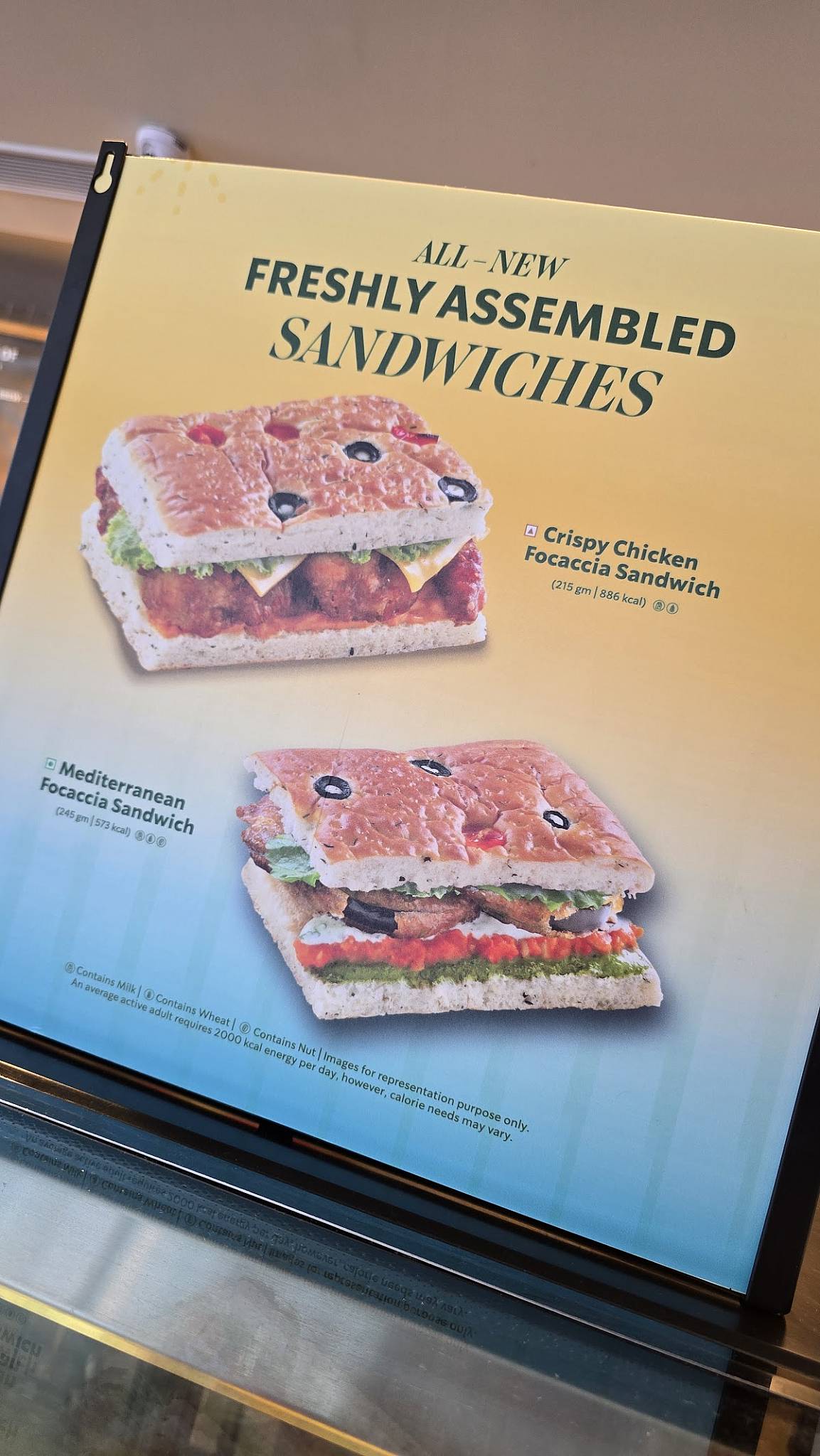 Starbucks menu